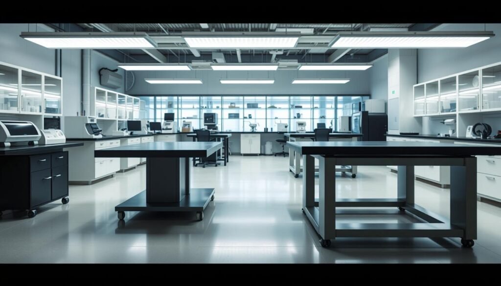 mesas antivibração para laboratórios
